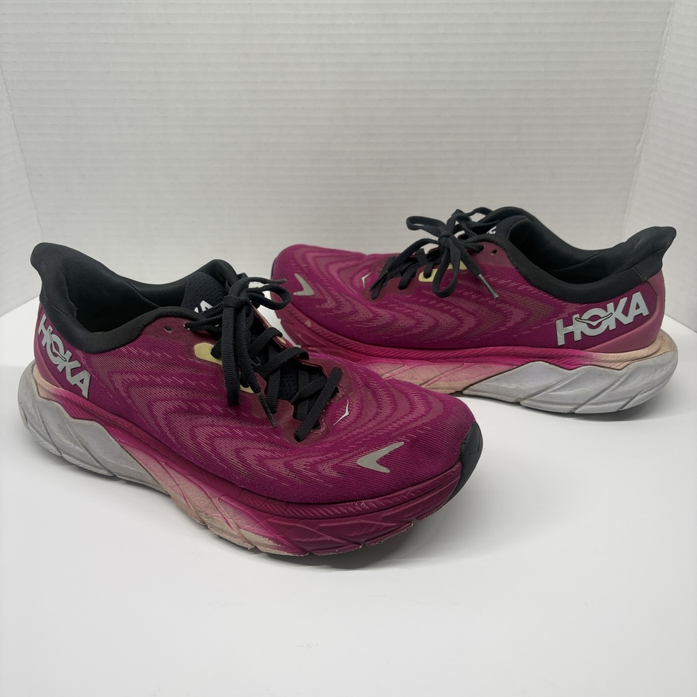Hoka One One Arahi 5 Women’s Running Shoes 9.5B Pink Stability Support